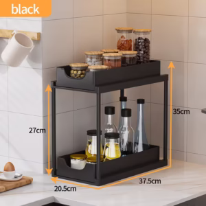 dwupoziomowy wysuwany regał